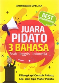 Juara Pidato 3 Bahasa (Arab-Inggris-Indonesia)